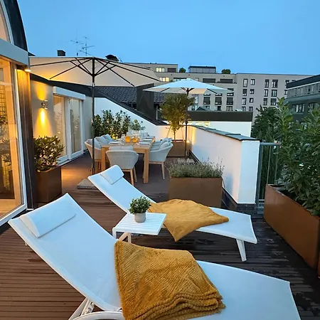 Penthouse With Kitchen, Roofgarden And Parking Апартаменты