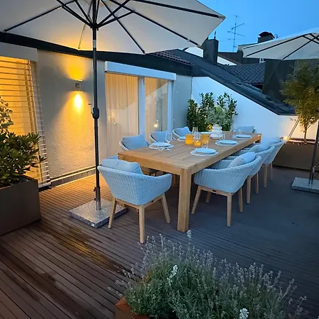 Apartment Penthouse With Kitchen, Roofgarden And Parking