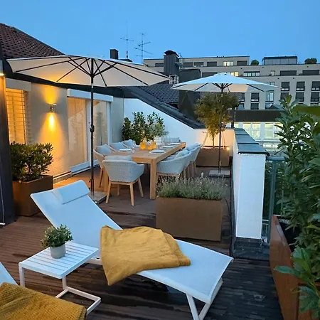 Apartment Penthouse With Kitchen, Roofgarden And Parking