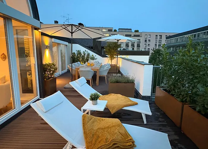 Penthouse With Kitchen, Roofgarden And Parking Apartment