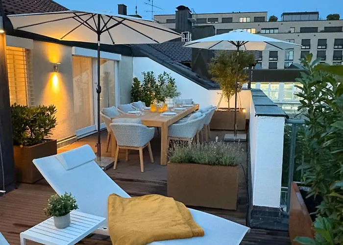 Apartment Penthouse With Kitchen, Roofgarden And Parking