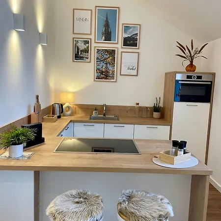 Penthouse With Kitchen, Roofgarden And Parking Мюнхен