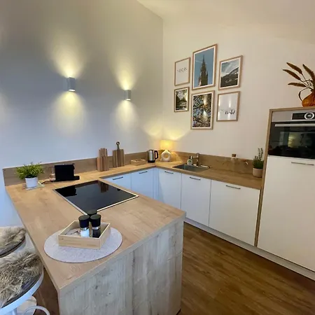 Penthouse With Kitchen, Roofgarden And Parking * Münih